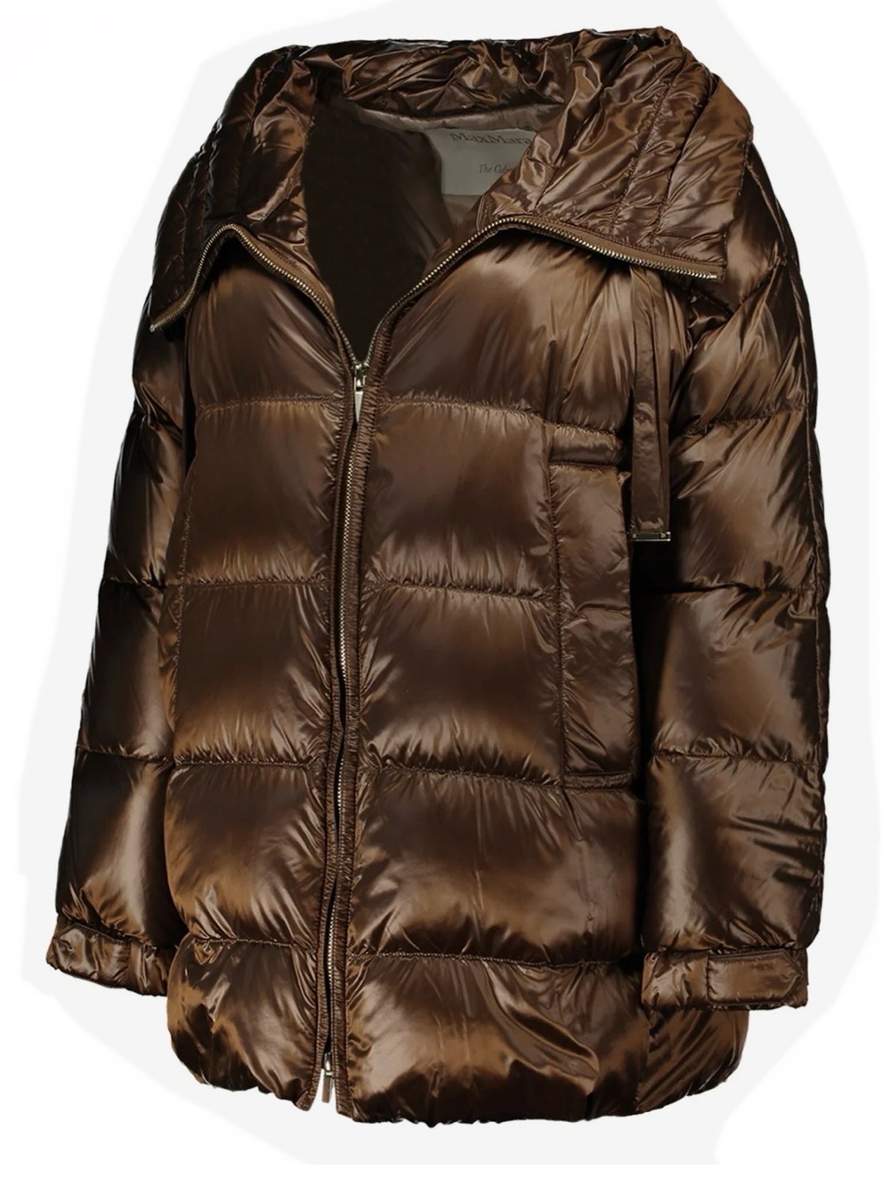 MaxMara The Cube Spacesse Gold Brown Down Jacket size 8